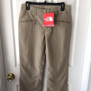 Womens North Face Khaki Pants Size 4 Small NWT